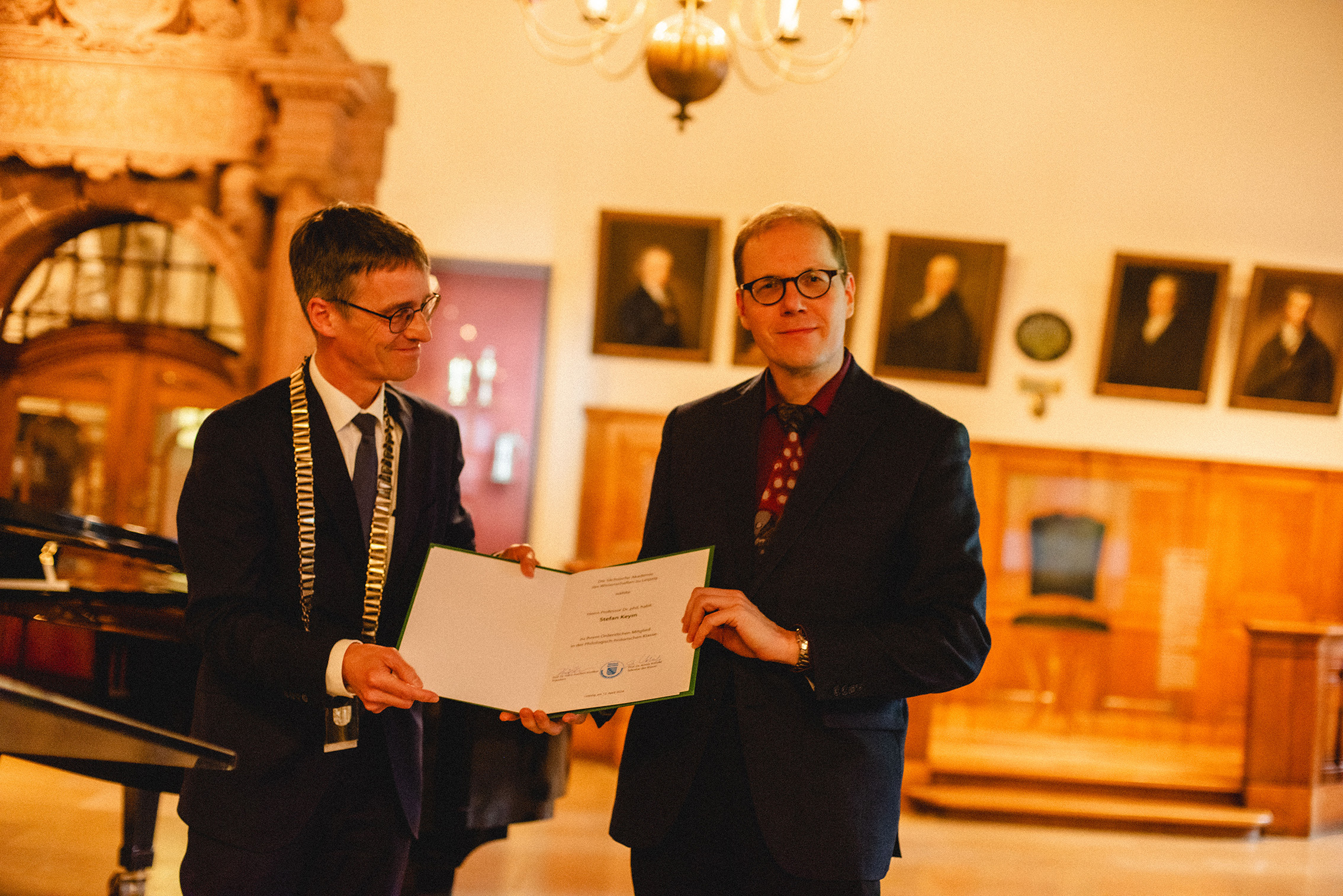 Einführung der neu gewählten Akademiemitlgieder durch den Präsidenten, Prof. Dr. Stefan Keym, Foto: Dirk Brzoska