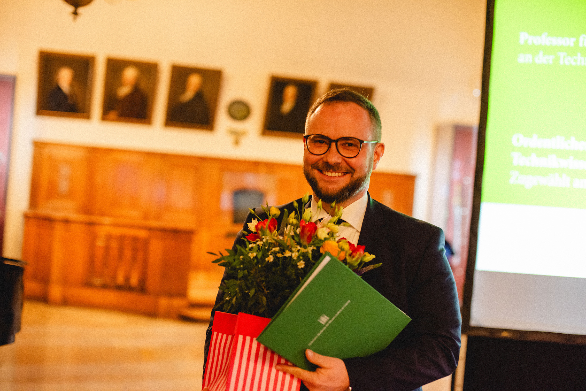 Einführung der neu gewählten Akademiemitlgieder durch den Präsidenten, Prof. Dr.-Ing. Markus Richter, Foto: Dirk Brzoska