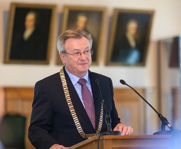 Vorstellung des Preises durch Prof. Dr. Hans Wiesmeth, Präsident der Sächsischen Akademie der Wissenschaften, Foto: Swen Reichhold