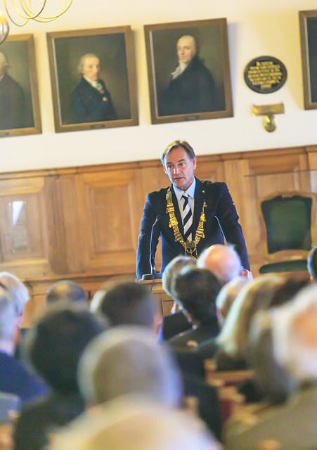 Verleihung des Leipziger Wissenschaftspreises 2013, Oberbürgermeister Burkhard Jung, Foto: Swen Reichhold