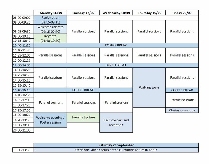 Schedule